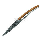 Deejo 2AB013 sada 6 steak nožů, lesklý povrch, olivové dřevo, design Geometry 4