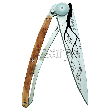 Deejo 1CBG22 titan 37g juniper, ultralehký nůž pro leváky, Tree - 0