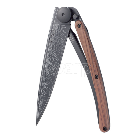 Deejo 1GB102 Black tattoo 37g, rosewood, Feather 1